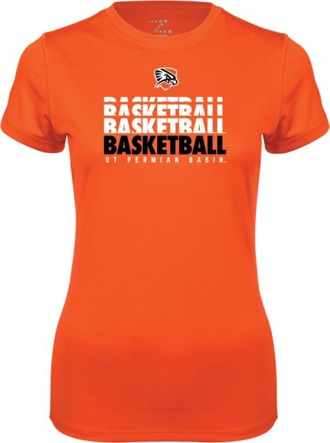 UT Permian Basin Ladies Syntrel Performance Tee UT Permian Basin Basketball Repeating - ONLINE ONLY