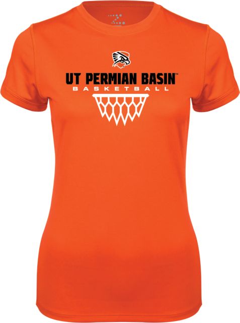 UT Permian Basin Ladies Syntrel Performance Tee UT Permian Basin Basketball w/Net Icon - ONLINE ONLY