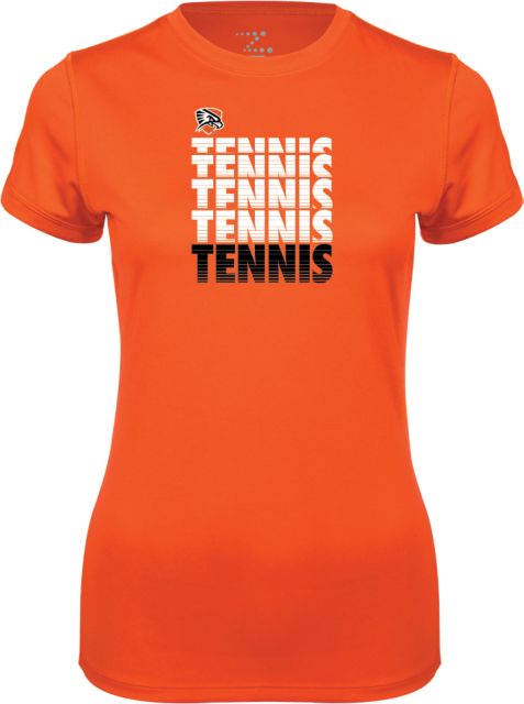 UT Permian Basin Ladies Syntrel Performance Tee Tennis Repeating w/ Falcon Shield - ONLINE ONLY