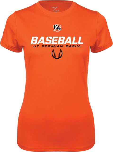 UT Permian Basin Ladies Syntrel Performance Tee UT Permian Baseball Stencil w/ Ball - ONLINE ONLY