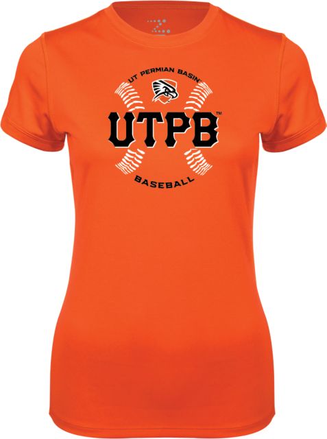 UT Permian Basin Ladies Syntrel Performance Tee UTPB Baseball w/ Seams - ONLINE ONLY
