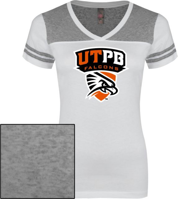 UT Permian Basin Ladies Juniors Varsity V Neck Tee Official Logo - ONLINE ONLY