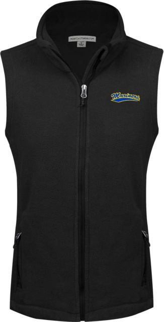 Maine Maritime Womens Fleece Full Zip Vest Mariners Athletic Mark- ONLINE ONLY