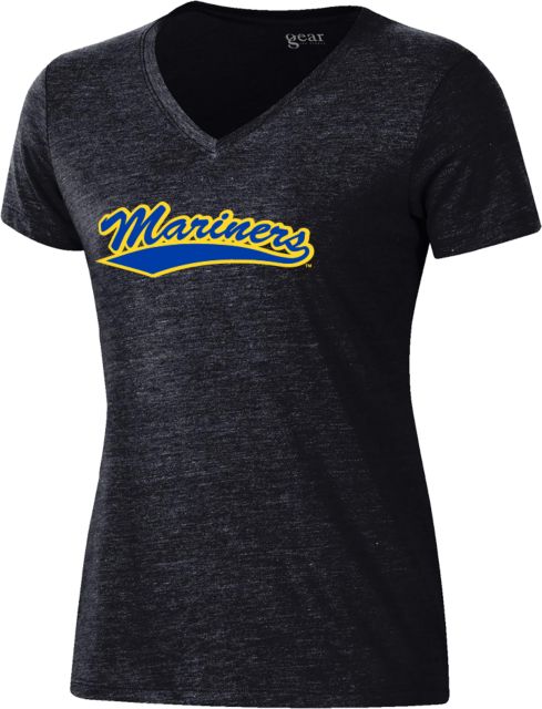 Maine Maritime Gear Womens Triblend VNeck Tee Mariners Athletic Mark- ONLINE ONLY
