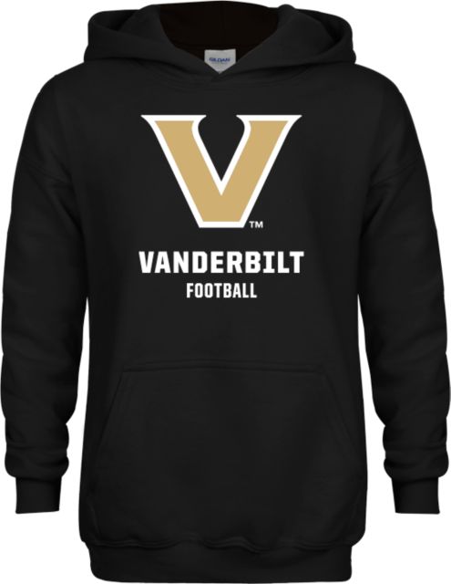 Vanderbilt Youth Fleece Hoodie Vanderbilt Football Lockup - ONLINE ONLY