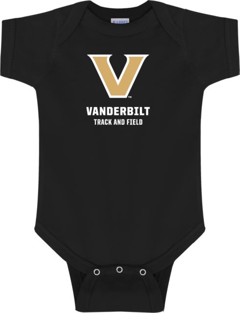 Vanderbilt Infant Bodysuit Vanderbilt Track and Field Lockup - ONLINE ONLY