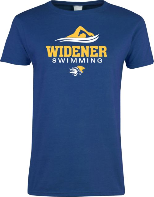 Widener Ladies T Shirt Swimming Design - ONLINE ONLY