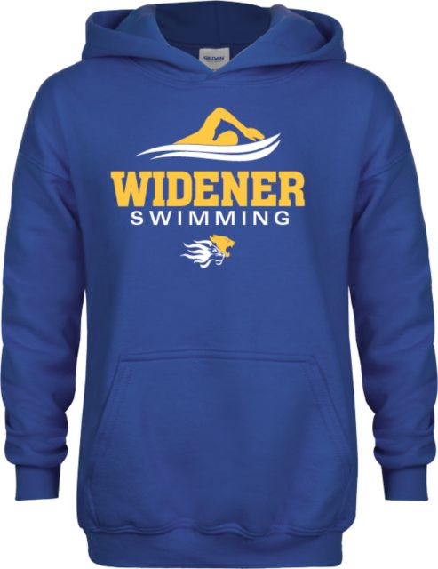 Widener Youth Fleece Hoodie Swimming Design - ONLINE ONLY
