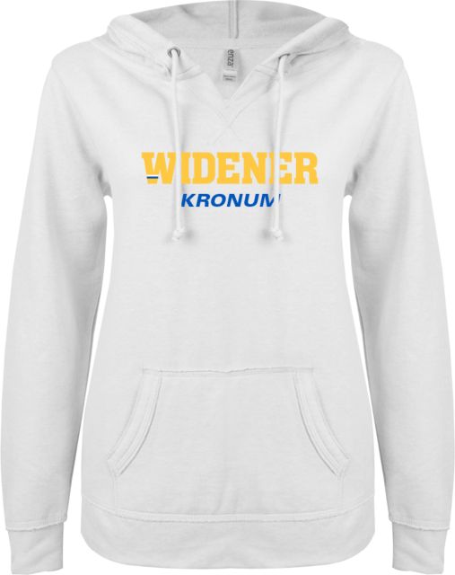 Widener ENZA Ladies V Notch Raw Edge Fleece Hoodie Kronum - ONLINE ONLY