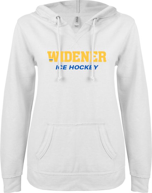 Widener ENZA Ladies V Notch Raw Edge Fleece Hoodie Ice Hockey - ONLINE ONLY