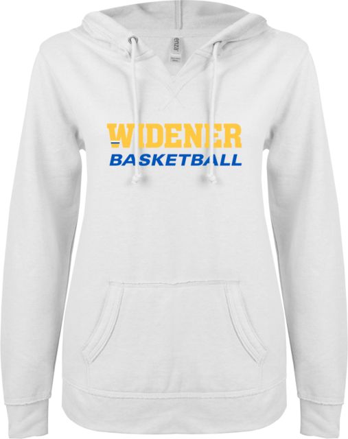 Widener ENZA Ladies V Notch Raw Edge Fleece Hoodie Basketball - ONLINE ONLY