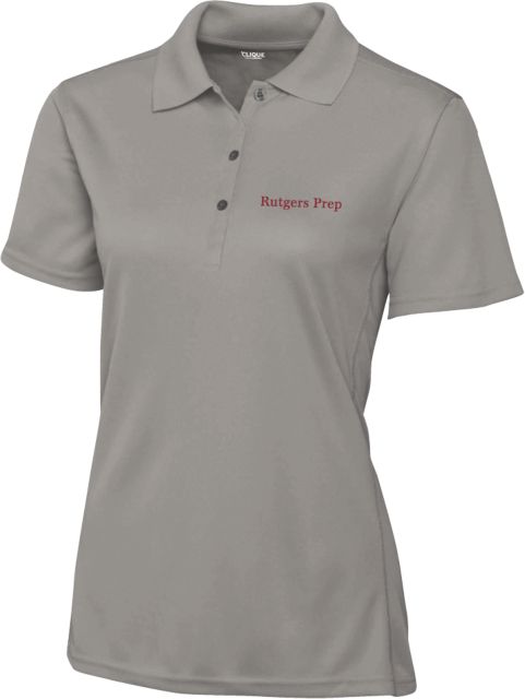 Rutgers Prep C&B Womens Clique Ice Pique Polo Rutgers Prep Flat - ONLINE ONLY