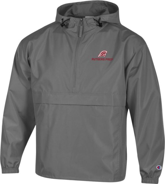 Rutgers Prep Champion Packable Jacket Argonaut Mascot Rutgers Prep Stacked - ONLINE ONLY