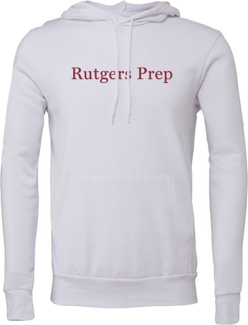 Rutgers Prep Bella + Canvas Fleece Hood Rutgers Prep Flat - ONLINE ONLY