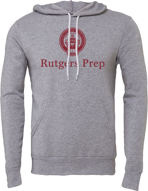 Rutgers Prep Bella + Canvas Fleece Hood Rutgers Prep with Seal - ONLINE ONLY