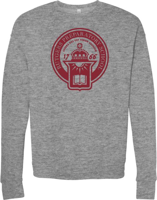 Rutgers Prep Bella + Canvas Fleece Crew RPS Seal - ONLINE ONLY