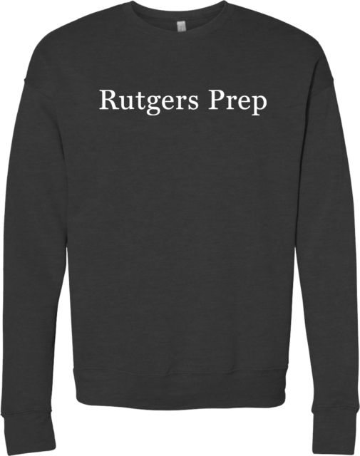 Rutgers Prep Bella + Canvas Heather Fleece Crew Rutgers Prep Flat - ONLINE ONLY