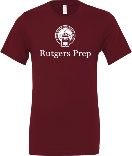 Rutgers Prep Bella + Canvas Jersey Cotton T Shirt Rutgers Prep with Seal - ONLINE ONLY