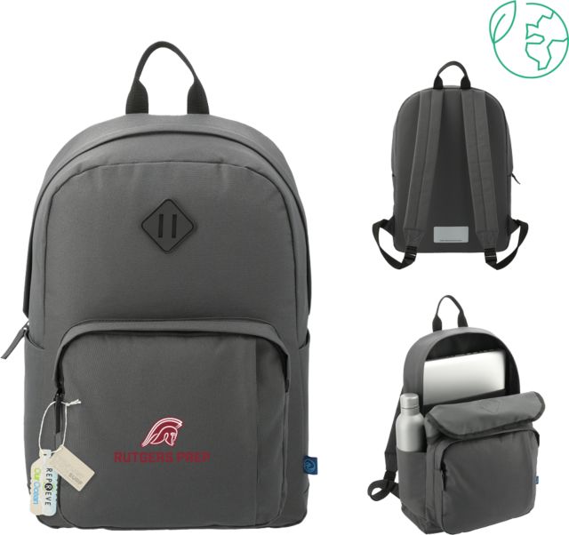 Rutgers Prep Repreve Ocean Everyday Computer Backpack Argonaut Mascot Rutgers Prep Stacked - ONLINE ONLY