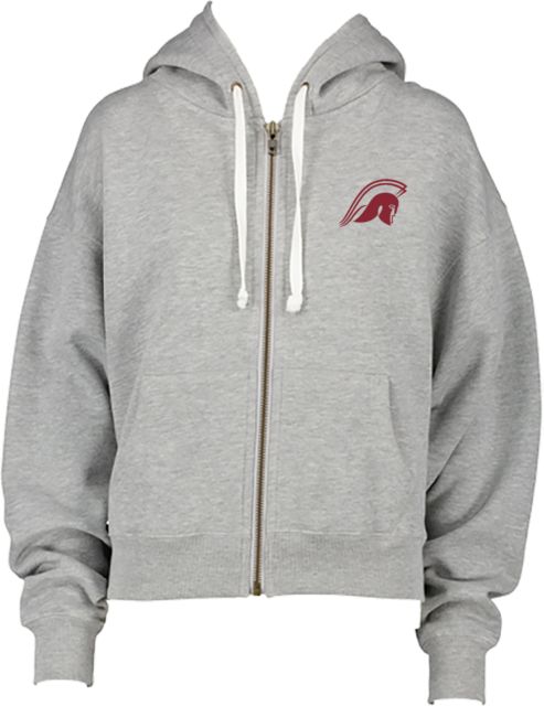 Rutgers Prep ENZA Womens Boxy Full Zip Hood Rutgers Prep Argonauts Mascot One Color - ONLINE ONLY