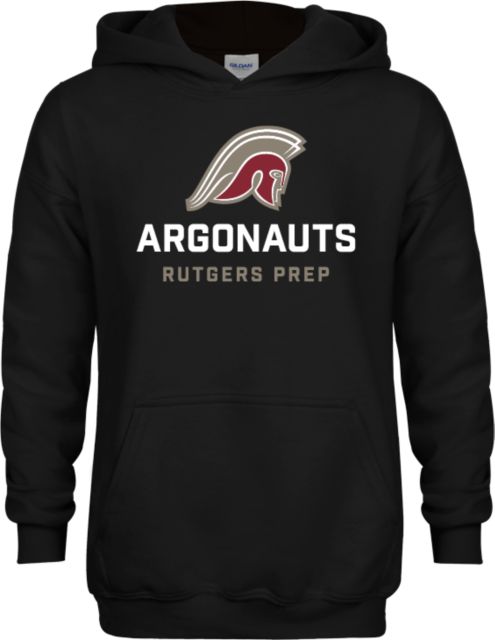 Rutgers Prep Youth Fleece Hoodie Rutgers Prep Argonauts with Mascot Stacked - ONLINE ONLY