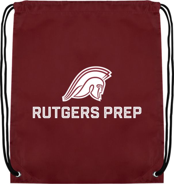 Rutgers Prep Drawstring Backpack Argonaut Mascot Rutgers Prep Stacked - ONLINE ONLY