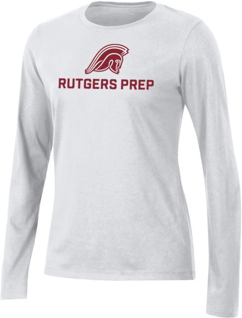 Rutgers Prep Gear Womens Long Sleeve Tee Argonaut Mascot Rutgers Prep Stacked - ONLINE ONLY