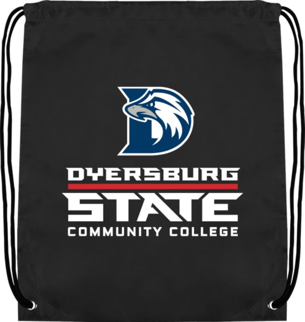 Dyersburg State Community CollegeDrawstring Backpack Wordmark Full with D Eagle - ONLINE ONLY