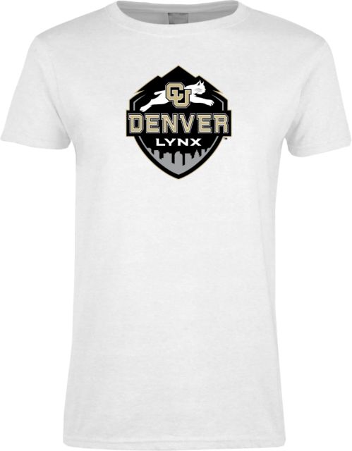 Colorado Denver Womens Short Sleeve Tee CU Denver Lynx Shield