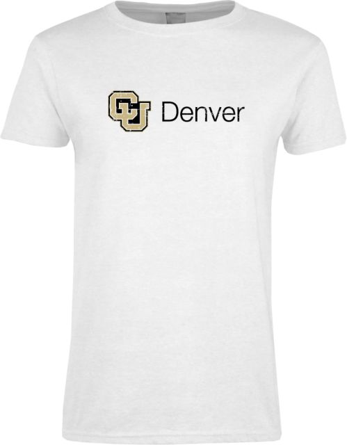 Colorado Denver Womens Short Sleeve Tee CU Denver Distressed
