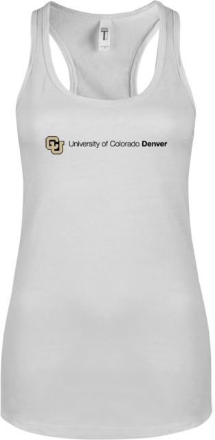 Colorado Denver Next Level Racerback Tank White Primary Mark