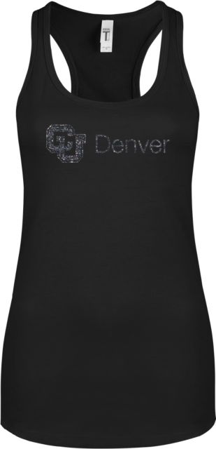 Colorado Denver Next Level Womens Racerback Tank  CU Denver Soft Glitter