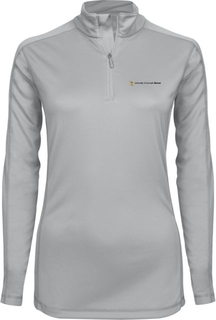 Colorado Denver Syntrel Womens Platinum Interlock 1/4 Zip Primary Mark