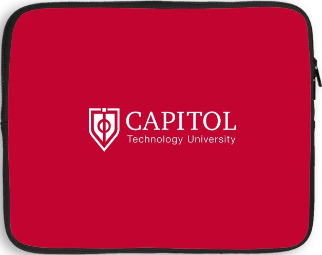 Capitol Technology 10 inch Neoprene iPad/Tablet Sleeve Primary Mark - ONLINE ONLY