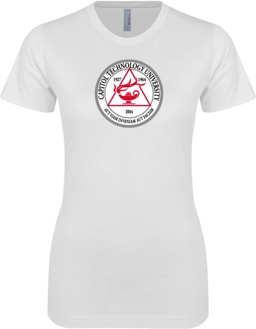Capitol Technology Next Level Womens Boyfriend Tee University Seal - ONLINE ONLY