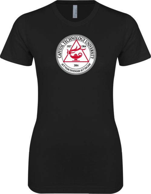 Capitol Technology Next Level Womens Boyfriend Tee University Seal - ONLINE ONLY
