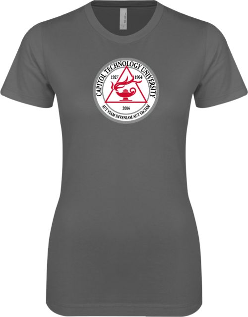 Capitol Technology Next Level Womens Boyfriend Tee University Seal - ONLINE ONLY