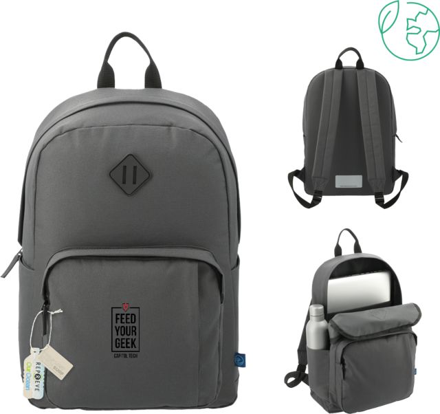 Capitol Technology Repreve Ocean Everyday 15 inch Computer Backpack Feed Your Geek - ONLINE ONLY