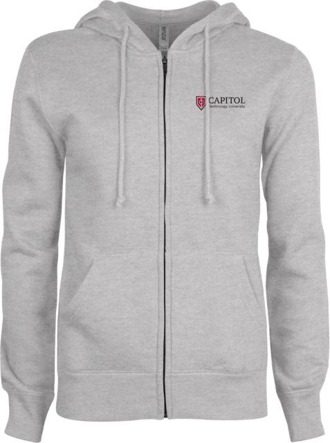 Capitol Technology ENZA Womens Fleece Full Zip Hoodie Primary Mark - ONLINE ONLY