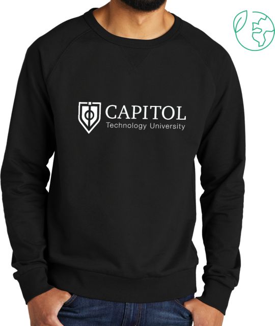 Capitol Technology Allmade Organic French Terry Crewneck Sweatshirt Primary Mark - ONLINE ONLY