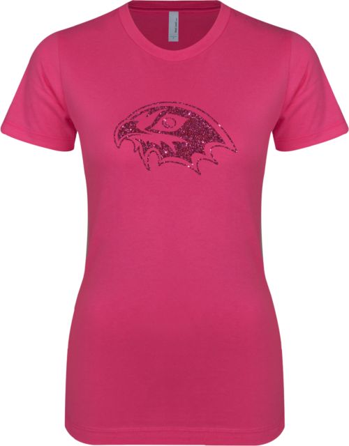 CC Denver Next Level Womens Boyfriend Tee CityHawks Head Glitter