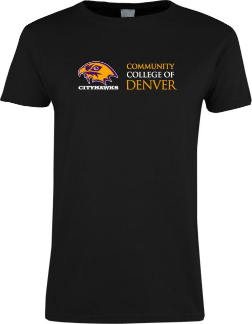 CC Denver Womens Short Sleeve Tee CityHawks Community College of Denver