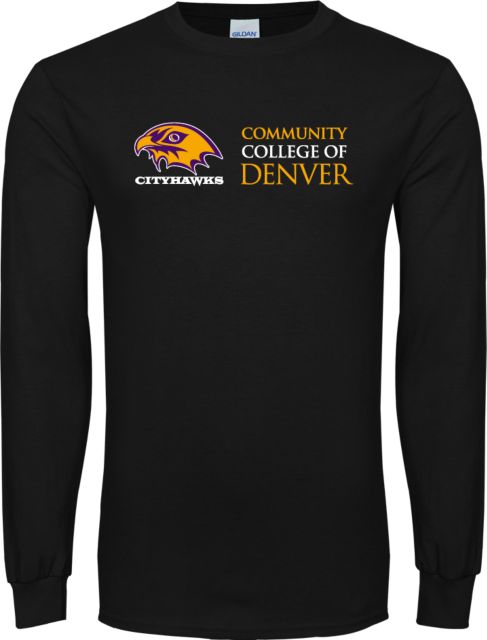 CC Denver Long Sleeve T Shirt CityHawks Community College of Denver