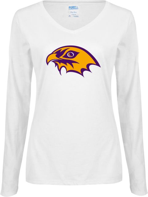 CC Denver Womens Long Sleeve V Neck Tee CityHawks Head