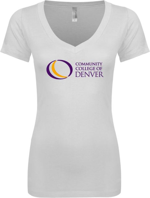 CC Denver Next Level Womens Ideal V Tee Primary Mark