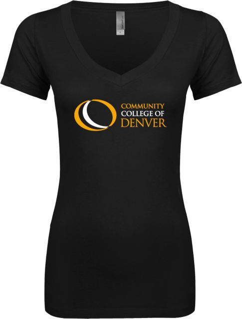 CC Denver Next Level Womens Ideal V Tee Primary Mark