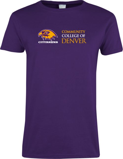 CC Denver Womens Short Sleeve Tee CityHawks Community College of Denver