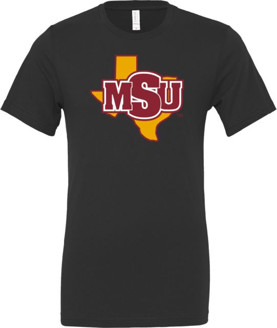 Midwestern State Bella + Canvas Jersey Cotton T Shirt MSU Logo - ONLINE ONLY