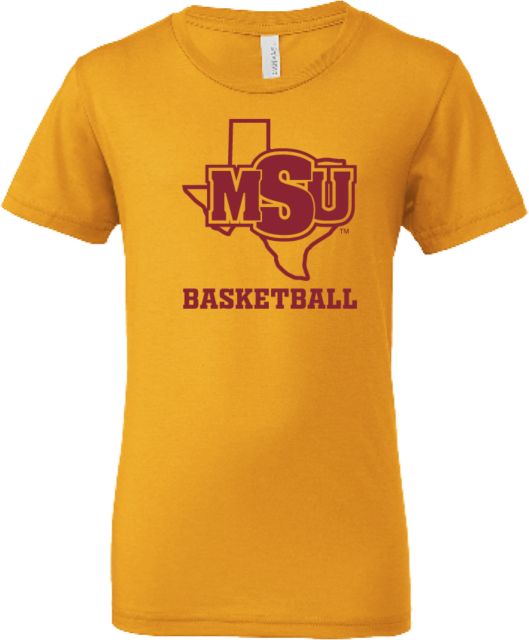 Midwestern State Bella + Canvas Youth Jersey T Shirt Basketball - MSU - ONLINE ONLY