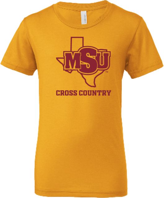Midwestern State Bella + Canvas Youth Jersey T Shirt Cross Country - MSU - ONLINE ONLY